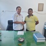 Kades Bonan Dolok Bersama Ketua Karang Taruna Kecamatan Siabu.Temui Kantor BWS II Di Padang Sidempuan.