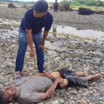 Sesosok Mayat Pria Ditemukan Di Aliran Sungai Batang Serangan.