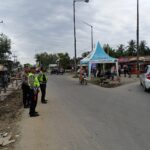 Kabag SDM Polres Langkat Cek Pos Pelayanan Ops Lilin Toba-2023