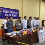 Polres Langkat Rilis Ungkap Kasus Selama Bulan Januari 2024.