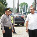 Pastikan Arus Balik Mudik Berjalan Lancar, Pj. Bupati bersama Kapolres Langkat Tinjau Pos Pelayanan Polres Langkat 