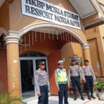 Polres Langkat Lakukan Pengamanan di Gereja dalam rangka Perayaan Kenaikan Isa Almasih