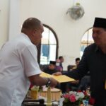 Pj. Bupati Langkat Hadiri Rapat Paripurna DPRD dalam Rangka Pengesahan Ranperda Tentang LPJ APBD T.A. 2023